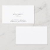 Einfacher moderner beruflicher eleganter visitenkarte (Vorne/Hinten)