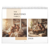 Einfacher moderner Fotokalender Kalender (Titelbild)