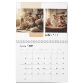 Einfacher moderner Fotokalender Kalender (Jan 2027)