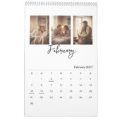 Einfacher moderner Fotokalender Kalender (Feb 2027)