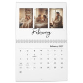 Einfacher moderner Fotokalender Kalender (Feb 2027)