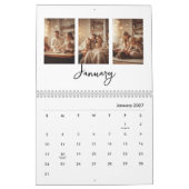 Einfacher moderner Fotokalender Kalender (Jan 2027)
