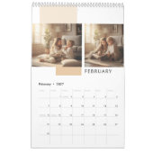 Einfacher moderner Fotokalender Kalender (Feb 2027)