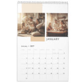 Einfacher moderner Fotokalender Kalender (Jan 2027)