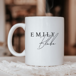 Einfacher moderner Geschäftsmug mit Logo Kaffeetasse