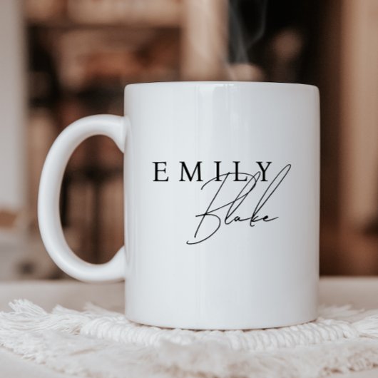Einfacher moderner Geschäftsmug mit Logo Kaffeetasse