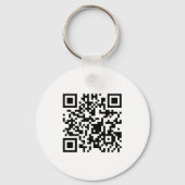 Einfacher moderner Geschäftsscannbarer QR-Code Schlüsselanhänger (Rückseite)