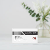 Einfacher moderner grauer Vorsprung CEO-Gründer Visitenkarte (Stehend Vorderseite)