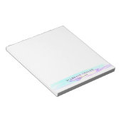 EINFACHER MODERNER HOLOGRAFISCHER IRIDESCENT NOTIZBLOCK (angewinkelt)