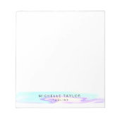 EINFACHER MODERNER HOLOGRAFISCHER IRIDESCENT NOTIZBLOCK (Vorderseite)