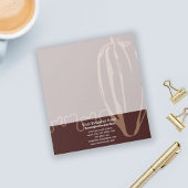 Einfacher, moderner Kakao-Pod-Schokolade-Shop Notizblock