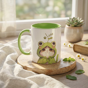 Einfacher moderner Name und Foto des Haustiers Tasse