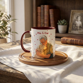 Einfacher moderner Name und Foto des Haustiers Tasse
