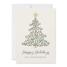 Einfacher moderner rustikaler Weihnachtsbaum