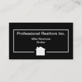 Einfacher moderner wirklicher Anwesen-Entwurf Visitenkarte (Vorderseite)