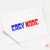 EINFACHER MODUS OVALER AUFKLEBER (Umschlag)