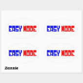 EINFACHER MODUS OVALER AUFKLEBER (Blatt)