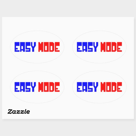 EINFACHER MODUS OVALER AUFKLEBER (Blatt)