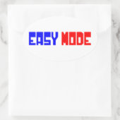 EINFACHER MODUS OVALER AUFKLEBER (Tasche)