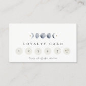 Einfacher Mondmond Phase 6 Loyalität Visitenkarte (Vorderseite)