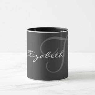 Einfacher Monogramm-Entwurf Tasse