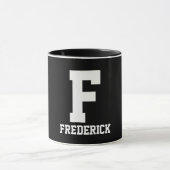 Einfacher Monogramm-Entwurf Tasse (Zentrum)