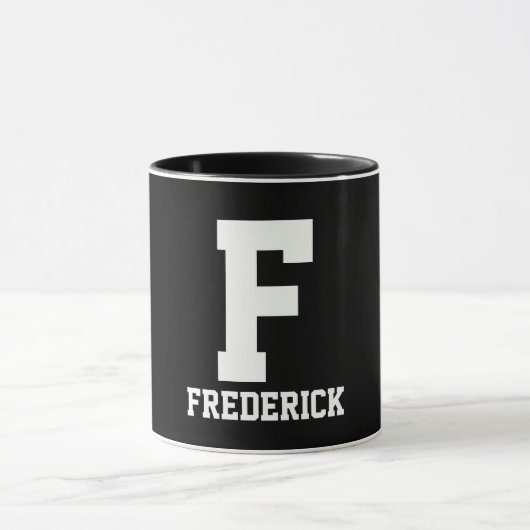 Einfacher Monogramm-Entwurf Tasse (Zentrum)