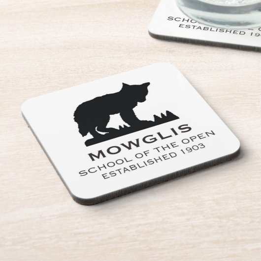 Einfacher Mowglis Untersetzer (Linke Seite)