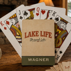 Einfacher Nachname Deerwood Lake Spielkarten