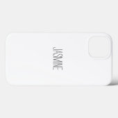 Einfacher Name Clear-Case Case-Mate iPhone Hülle (Rückseite (Horizontal))
