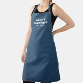 Einfacher Name Denim Blue Modern Schürze (InSitu)