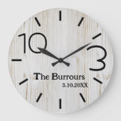 Einfacher Name der einfachen Rufnummer aus hellem Große Wanduhr (Vorderseite)