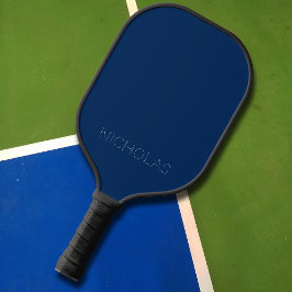 Einfacher Name der Navy Blue Monogram Pickleball Schläger