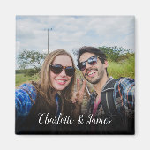 Einfacher Name des modernen Fotos Magnet (Vorne)