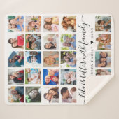 Einfacher Name für 25 Fotocollage Life Quote Famil Sherpadecke (Vorderseite (Horizontal))