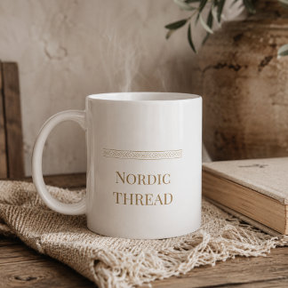 Einfacher Nordic Thread Classic Becher, 330 ml Kaffeetasse