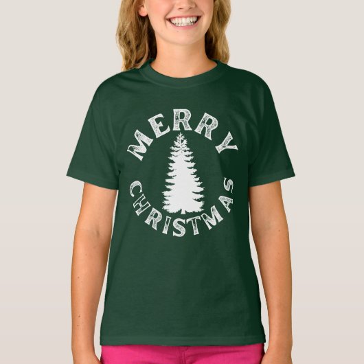 EINFACHER NUR CHRISTMAS-BAUM T-Shirt (Vorderseite)