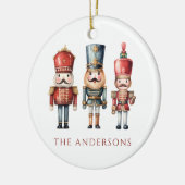 Einfacher Nutcracker Weihnachtsurlaub Keramik Ornament (Links)