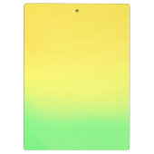 Einfacher, orangefarbener Ombre-Effekt Klemmbrett (Rückseite)