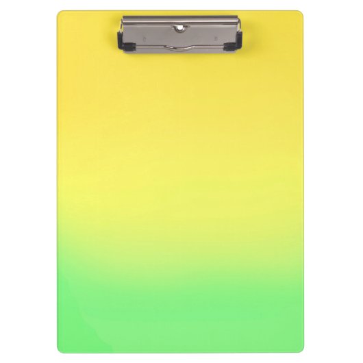 Einfacher, orangefarbener Ombre-Effekt Klemmbrett (Vorderseite)