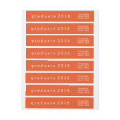 Einfacher Orangen-Absolvent 2016 (Bogen)