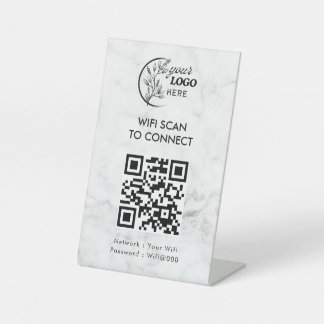 Einfacher personalisierter WLAN-Netzwerk-QR-Code-P Sockelschild