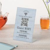 Einfacher personalisierter WLAN-Netzwerk-QR-Code-P Sockelschild (In SItu)