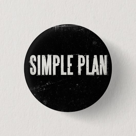 Einfacher Plan Button (Vorderseite)