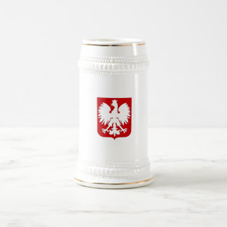 Einfacher polnischer Adler Stein Bierglas