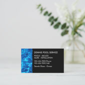 Einfacher Pool-Service Visitenkarte (Stehend Vorderseite)