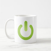 Einfacher Power-Knopf Kaffeetasse (Links)