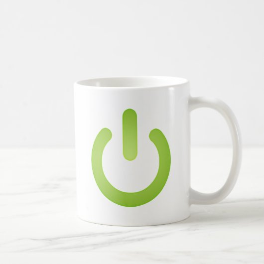 Einfacher Power-Knopf Kaffeetasse (Rechts)