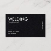 Einfacher Premium Welcher Visitenkarte (Rückseite)