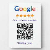 Einfacher professioneller Google-Review-QR-Code fü Fotoplatte (Vorderseite)